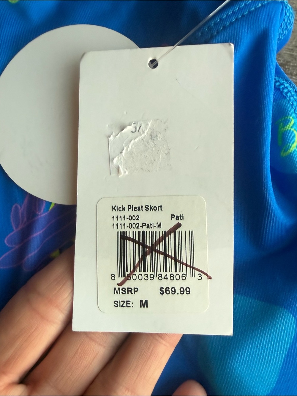 Bella Bella Sports Pickleball Kick Pleat Skort Grasshopper Print NWT M - Picture 10 of 14